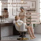 Salon Barber Chair for Hair Stylist, Professional Reclining Hydraulic Styling Chair with Heavy-Duty Pump, All Purpose Hairdresser Chair for Barbershop, Braiding, Shampoo, Spa Equipment, Light Gray